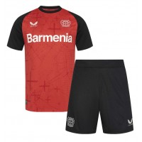 Camiseta Bayer Leverkusen Alejandro Grimaldo #20 Primera Equipación para niños 2024-25 manga corta (+ pantalones cortos)